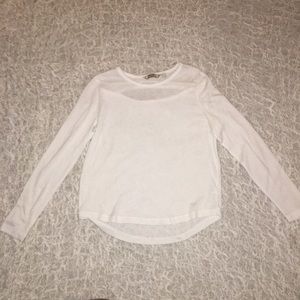 Athleta White Long Sleeve Top XS Y